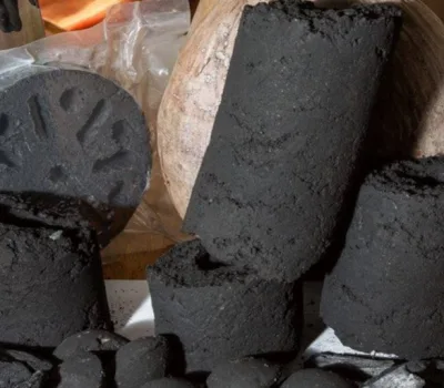 Picture of compressed BioChar